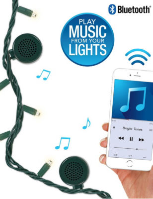 Bright Tunes Bluetooth Speaker LED String Lights Stage Stores